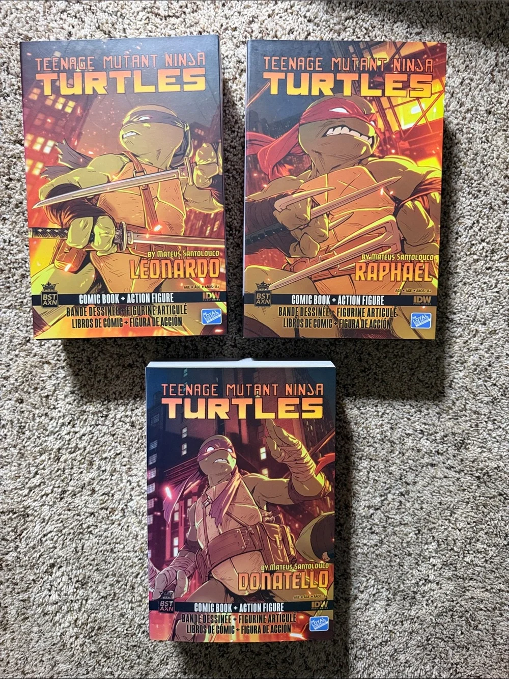 Teenage Mutant Ninja Turtles Figures + Comics TMNT Loyal Subject NIB LEO RAPH